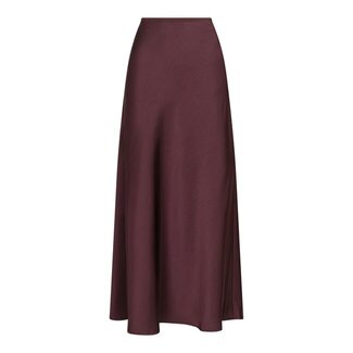Neo Noir Vicky Heavy Sateen Skirt 159588 174 - Burgundy