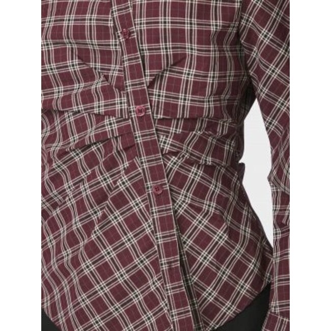 Neo Noir Neoella Medium Check Shirt 168469 182 - Plum
