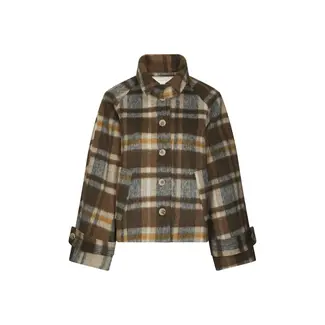 Neo Noir Quinn Check Jacket 167488 543 - Camel