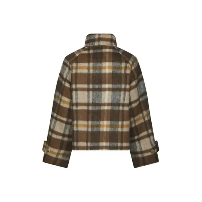 Neo Noir Quinn Check Jacket 167488 543 - Camel