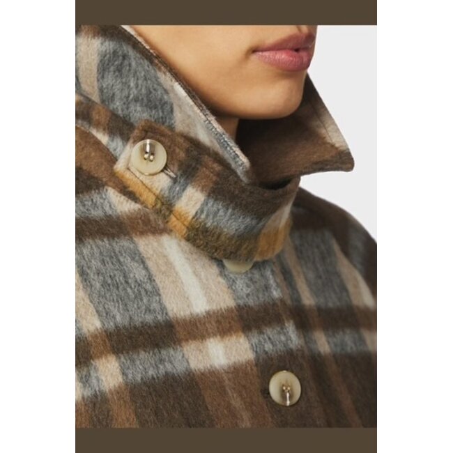 Neo Noir Quinn Check Jacket 167488 543 - Camel