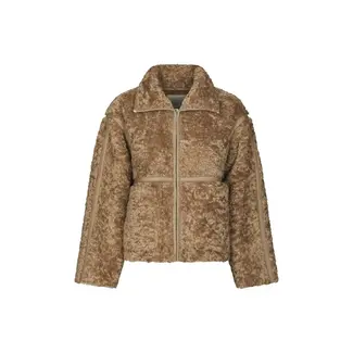 Neo Noir Nida Faux Fur Jacket 168299 214 - Taupe