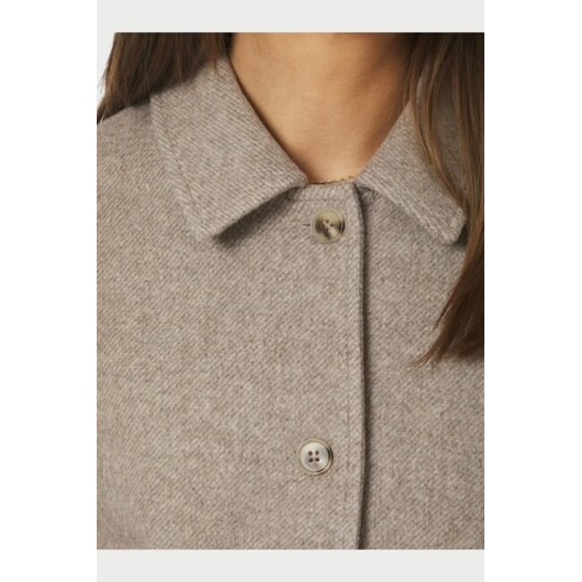 Neo Noir Hamra Herringbone Twill Jacket 168855 976 - Beige Melange