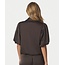 Neo Noir Parisa Heavy Sateen Blouse 170396 676 - Dark Brown