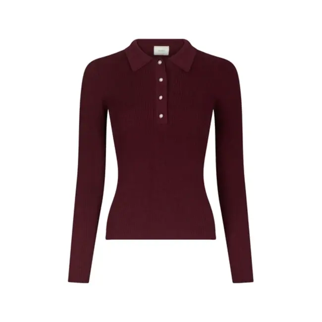 Neo Noir Panama Knit Top 164017 682 - Wine