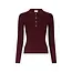 Neo Noir Panama Knit Top 164017 682 - Wine