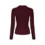 Neo Noir Panama Knit Top 164017 682 - Wine