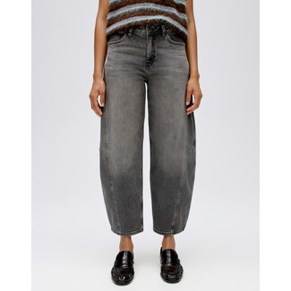 Opus Lolah Motion Barrel Jeans 10539314460106 70404 - Mid Grey