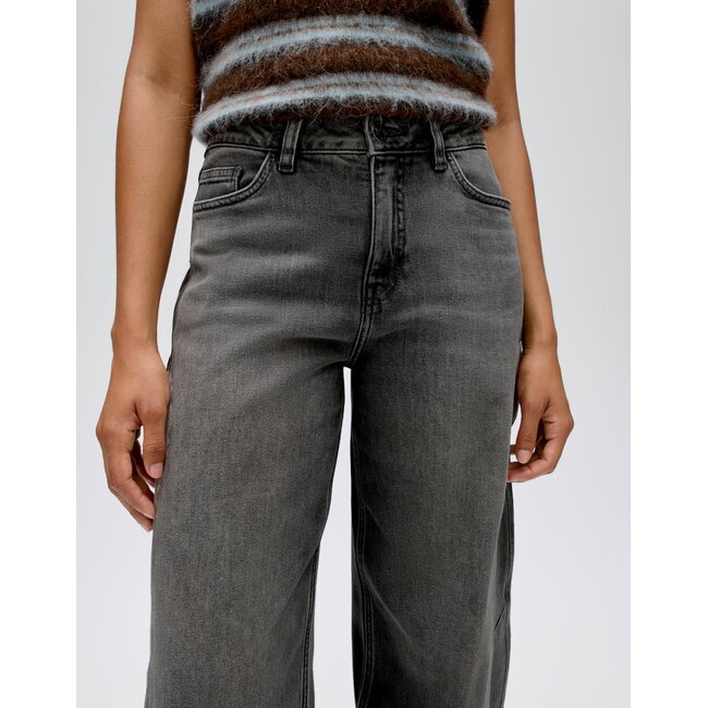 Opus Lolah Motion Barrel Jeans 10539314460106 70404 - Mid Grey