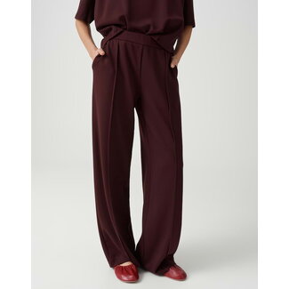 Opus Melane Chill Wide Leg Pantalon 10599414355106 40046 - Cherry Jam