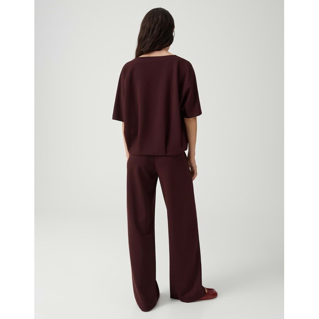 Opus Melane Chill Wide Leg Pantalon 10599414355106 40046 - Cherry Jam