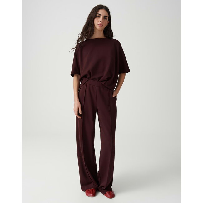Opus Melane Chill Wide Leg Pantalon 10599414355106 40046 - Cherry Jam