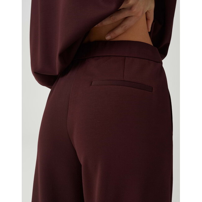 Opus Melane Chill Wide Leg Pantalon 10599414355106 40046 - Cherry Jam