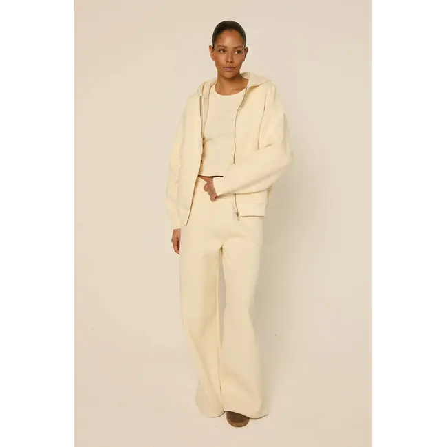 The Lola Club Stella-001 Zip Hoodie - Vanilla