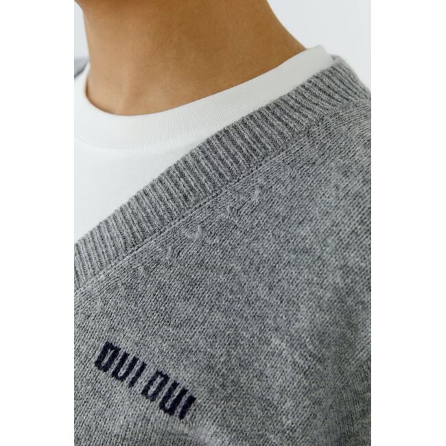 Oui 0098037 Pullover 9447 - Steel Grey