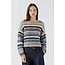 Oui 0098069 Pullover 0815 - Light Brown/Blue