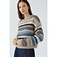 Oui 0098069 Pullover 0815 - Light Brown/Blue