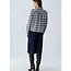 Oui 0100416 Blouse 0105 - White/Blue