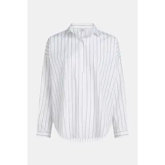 Penn&Ink W26N1810 Blouse 015 - White Stripe