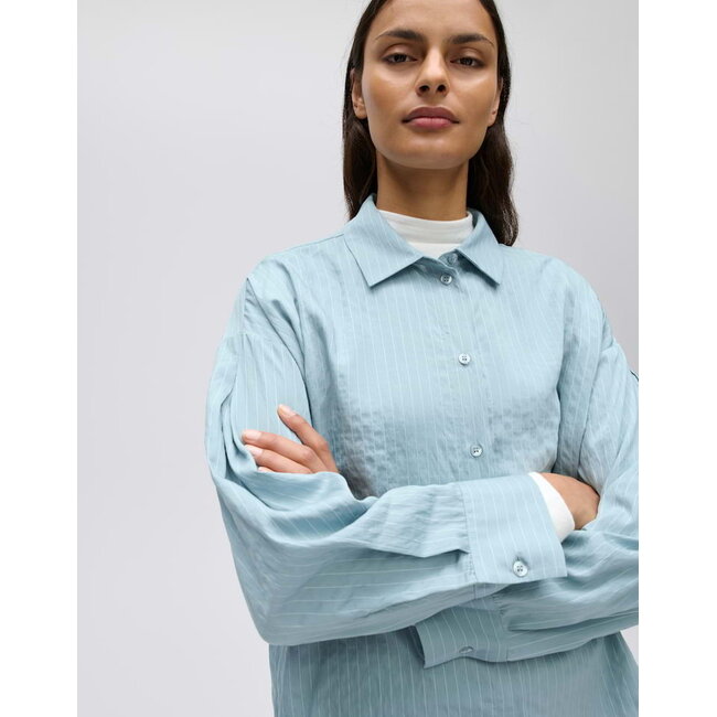 Opus Flui Blouse 10636314589475 60042 - Dusty Aqua