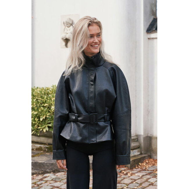 Neo Noir Jaclyn Faux Leather Jacket 169833 100 - Black