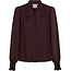 Neo Noir Astrida Dotted Blouse 170798 174 - Burgundy