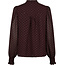 Neo Noir Astrida Dotted Blouse 170798 174 - Burgundy