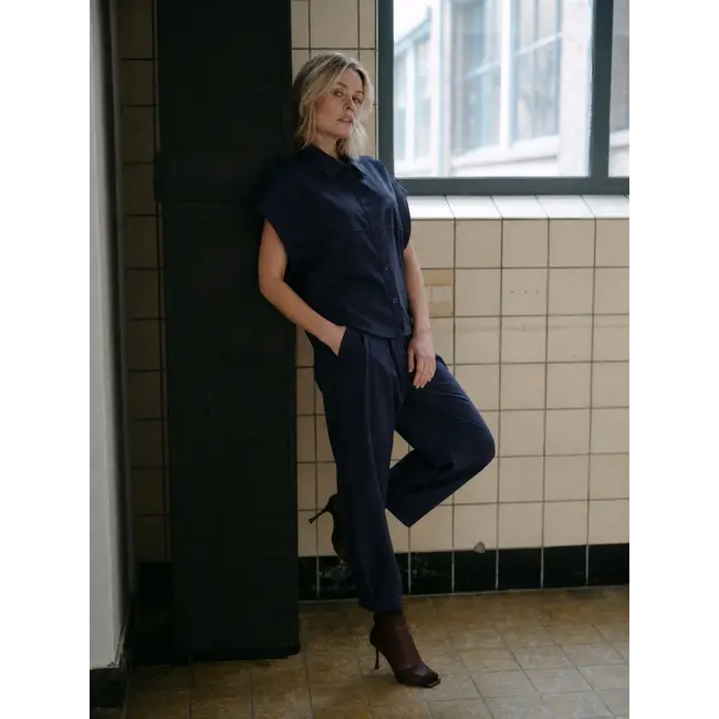Aimée The Label Indonesia W6 Blouse - Marine