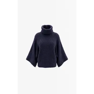 Aimée The Label NamibiaW6 Knitted Sweater - Marine/Black Melange