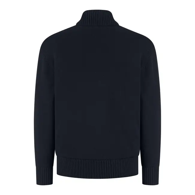 Wahts Stephens Cotton Merino Zip Cardigan K.696.CMFZC.0226 - Night Blue