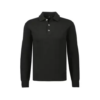 Wahts Crawford Cotton Merino Knit Buttoned Polo K.698.CMHKBP.0226 - Deep Brown
