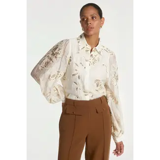 Aaiko  Rose Sequince Ten 536 Blouse 101979 110107 - Cream3