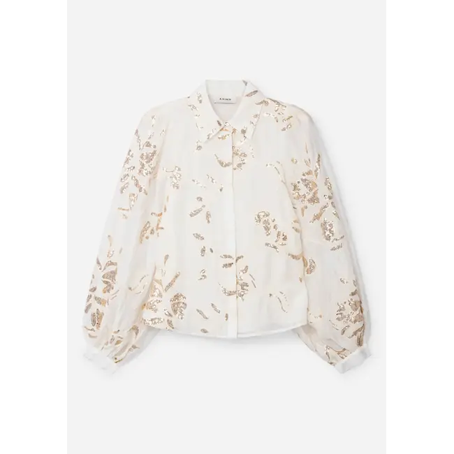 Aaiko  Rose Sequince Ten 536 Blouse 101979 110107 - Cream3