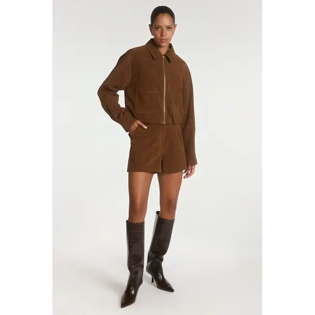 Aaiko  Lisa PU Short 101940 181048 - Brown Sugar