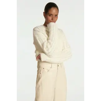 Aaiko  Oris Ajour Pullover 101957 114300 - Les Blancs