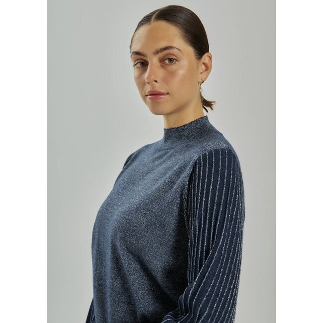 Freequent FQBISOLO Pullover - Navy Blazer