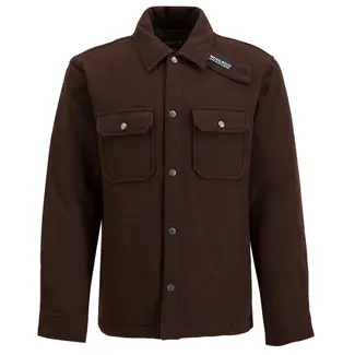 Woolrich Wool Alaska Shirt Jacket 2045MBUT3190 700 - Dark Brown