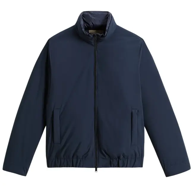Woolrich Cloud Lewis Bomber Jacket 2076MBUT5182 3989 - Melton Blue