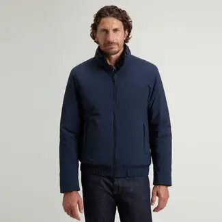 Woolrich Cloud Lewis Bomber Jacket 2076MBUT5182 3989 - Melton Blue