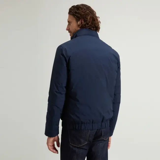 Woolrich Cloud Lewis Bomber Jacket 2076MBUT5182 3989 - Melton Blue