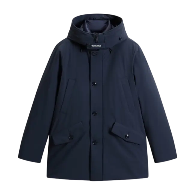 Woolrich Stretch Parka 2022MBUT3339 3989 - Melton Blue