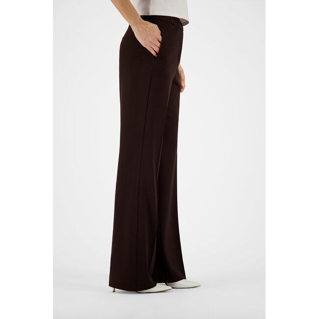 Gardeur Franca800 Wide Leg Pantalon 601371 2028 - Dark Brown
