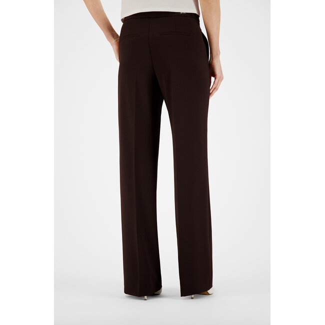 Gardeur Franca800 Wide Leg Pantalon 601371 2028 - Dark Brown