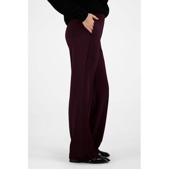 Gardeur Franca800 Wide Leg Pantalon 601371 3039 - Dark Bordeaux