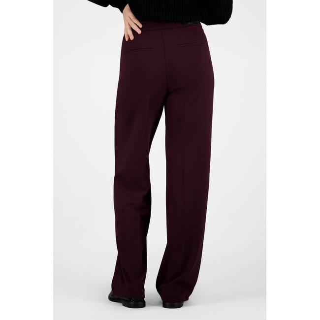 Gardeur Franca800 Wide Leg Pantalon 601371 3039 - Dark Bordeaux