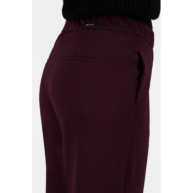 Gardeur Franca800 Wide Leg Pantalon 601371 3039 - Dark Bordeaux
