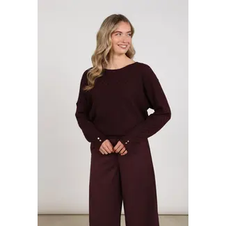 Nukus Kento Top Lurex NKF01062 333 - Cherry