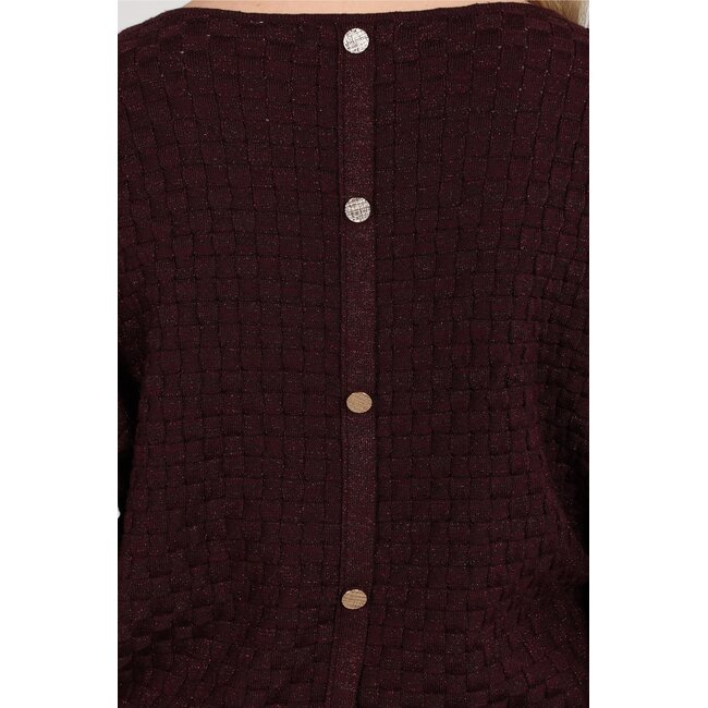 Nukus Kento Top Lurex NKF01062 333 - Cherry