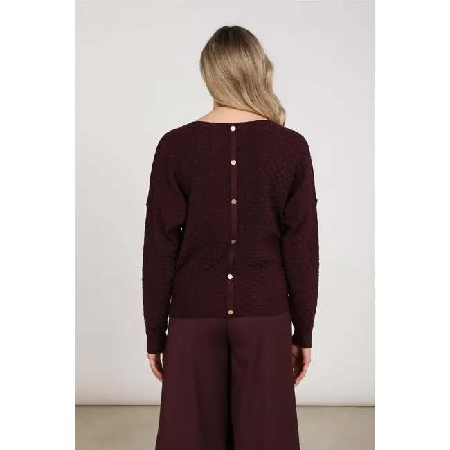 Nukus Kento Top Lurex NKF01062 333 - Cherry