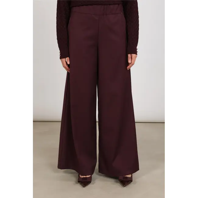Nukus Lieve Pants Wide Fit NKF09059333  - Cherry